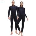 Diving Wetsuit Water Resistant Swimming Costume Thermal Full suits Swimsuits for Kayak S Male Black.