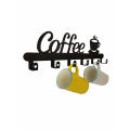2X Coffee Mug Holder Wall Mounted,Coffee Bar Decor Sign,Coffee Cup Rack Holds,Coffee Sign Mug Hanger,Coffee Mug Rack. 