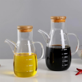 500ml High Borosilicate Glass Oiler Leak-Proof Oil Pot Home Kitchen Oil Bottle With Scale Suitable For Oil Liquid Vinegar. 