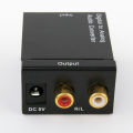 Digital to Analog Audio Converter- with USB Cable Adapter, LR Audio Decoder with Audio Toslink,3.5mm Jack DAC Converter. 