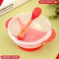 Baby Feeding Spoon Bowl Set (1 PCS) - Multicolor Suction Bowls Tableware Food Grade with Spoon [Premium]. 