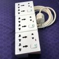 Multiplug Custom Made 8 Pin 1, 2, 3 Gang Point Extension Socket with Switch ABS 2 Meter wire Homemade MultiPlug-.