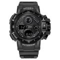 YIKAZE Black Digital Watch for Men Sports Watches Waterproof Outdoor Chronograph Hand Clock G Infantry Shock Student Wristwatch.