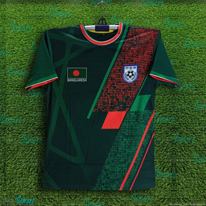 Bangladesh fan Short Sleeve Football Jersey For Man - B-d Half Sleeve T Shirt - Bangladesh fan Football Jersey 2026-27