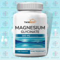 NatureBell TwinBest Magnesium Glycinate – 500mg – 240 Capsules – Pure Chelated Mineral – Muscle & Heart Support. 