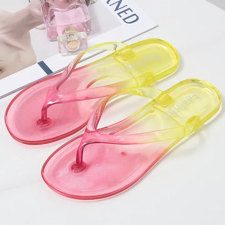 Two-Color%20Summer%20Women%20Flip-Flops%20New%20Fashion%20Gradient%20Sandals%20Home%20Outdoor%20PVC%20Portable%20Breathable%20Beach%20Shoes%20-%20Image%205