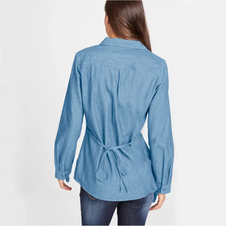 Blue%20Long%20Sleeve%20Denim%20Shirt%20for%20Women%20(CT-11)%20-%20Image%206