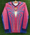 FC Barcelona x Spider-Man long-sleeve special edition concept jersey.