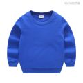 New foreign trade children's sweatshirt Korean version of children's clothing boys and girls tops baby spring and autumn solid color long sleeves.