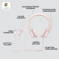 Logitech H390 Wired On Ear Headset for PC/Laptop, Stereo Headphones with Noise Cancelling Microphone, USB-A, In-Line Controls, Works with Chromebook. 