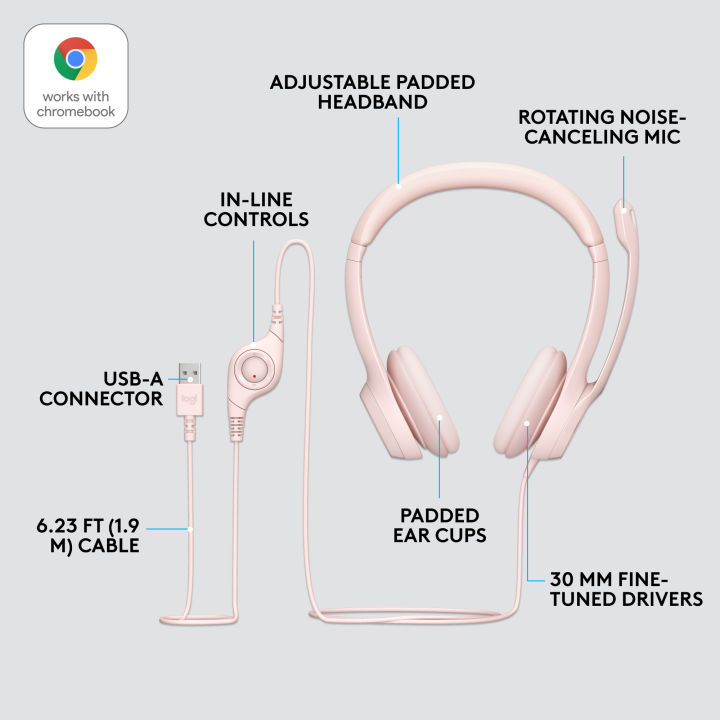 Logitech%20H390%20Wired%20On%20Ear%20Headset%20for%20PC/Laptop,%20Stereo%20Headphones%20with%20Noise%20Cancelling%20Microphone,%20USB-A,%20In-Line%20Controls,%20Works%20with%20Chromebook%20-%20Image%207
