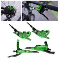 4 Piston Hydraulic Brake Set Disc Rotors, Front and Rear Hydraulic Disc Brake Kit for.