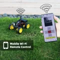 4WD Smart Robot Car ESP32 Camera Wifi Automation Kit For Arduino Programming ESP Robot with Antenna Learning Complete Coding Kit. 