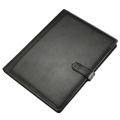 Black A4 Executive Conference Folder Portfolio PU Leather Document Organiser. 