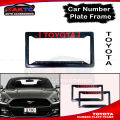 TOYOTA-Car Number Plate Frame, Car License plate- (2PC/SET). 