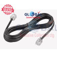 Rj11 পুরুষ থেকে পুরুষ প্লাগ টেলিফোন লাইন কেবল তার (2 ফুট) 6p2c এক্সটেনশন কেবল ফোন কার্ড লাইন তার. 