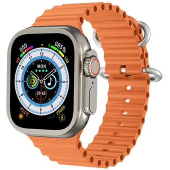 WiWu SW01 Ultra Bluetooth Calling Smart Watch – Orange