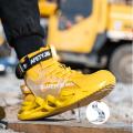 Fashion Safety Shoes Men Steel Toe Work Shoes Puncture Proof Sneaker Man Industrial Work Safety Boots Breathable Protective Boot BunnyGarden.