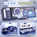 Password lock stationery box fingerprint unlock high tech pencil case boys' and children's multifunctional password with new features.