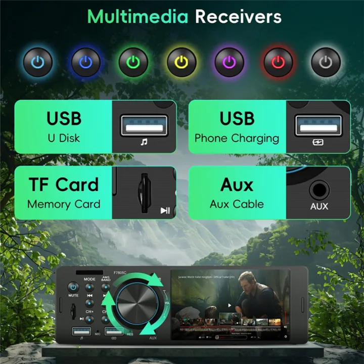 Single%20Din%20Touchscreen%20Car%20Stereo%20Featuring%20CarPlay,%20Android%20Auto,%20Bluetooth%20FM%20and%20Rear%20View%20Camera%20-%20Image%205