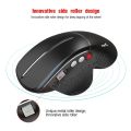 Wireless Vertical Mouse 2.4G Ergonomic Vertical Gaming Mouse 6-Button Design Aluminum Alloy Side Scroll Wheel Anti-Mouse Hand 10m Wireless Reception. 