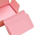 Paper Blank Index Flash Cards DIY Greeting Quick Message, 90 Sheets Pink. 