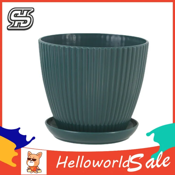 HelloWorld%20Round%20Flower%20Pot%20Corrosion%20Resistant%20Smooth%20Surface%20Flower%20Pot%20-%20Image%203