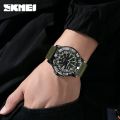 SKMEI 9281 Fashion Sport Men Quartz Watch Nylon Luminous Date Calendar Mens Waterproof Wristwatches Military Clock reloj hombre. 