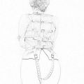 White Asylum Straight Jacket Costume S/M L/XL BODY HARNESS Restraint Armbinder.