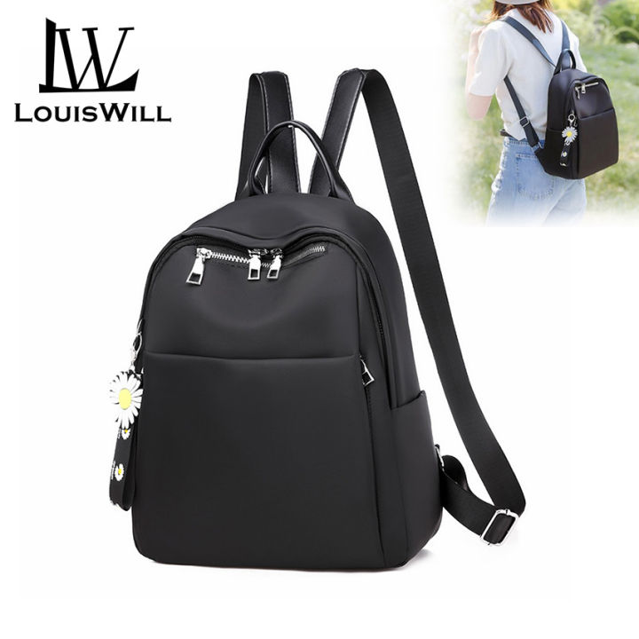 LouisWill%20Woman%20Backpack%20Candy%20color%20Shoulder%20Bags%20Fashion%20Daisy%20Ornament%20Backpack%20Shoulder%20Bags%20PU%20Women%20Bag%20Large%20Capacity%20Premium%20Oxford%20Travel%20Hiking%20Outing%20Backpack%20-%20Image%202