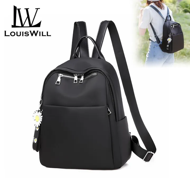 LouisWill%20Woman%20Backpack%20Candy%20color%20Shoulder%20Bags%20Fashion%20Daisy%20Ornament%20Backpack%20Shoulder%20Bags%20PU%20Women%20Bag%20Large%20Capacity%20Premium%20Oxford%20Travel%20Hiking%20Outing%20Backpack%20-%20Image%202