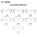 OQ BOGA 7 Colors Unisex Anti Blue Light Radiation Computer Glasses Women Men Eye Protection Fashion Cat Eye Frame Eyewear.