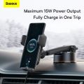Baseus Car Wireless Charger Holder Car Mount Mobile Phone Dashboard Bracket Charger For iPhone Samsung Qi Wireless Charging 15W. 