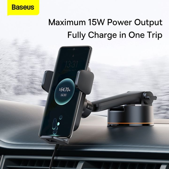 Baseus%20Car%20Wireless%20Charger%20Holder%20Car%20Mount%20Mobile%20Phone%20Dashboard%20Bracket%20Charger%20For%20iPhone%20Samsung%20Qi%20Wireless%20Charging%2015W%20-%20Image%204