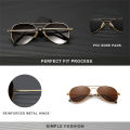 KINGSEVEN Pilot Alloy Sunglasses Polarization UV400 Anti-reflection Full Frame Parsnip Glasses Women Retro Luxury Eyewear. 