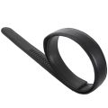 Luxury Men's Leather Automatic Ribbon Waist Strap Belt Without Buckle Black.
