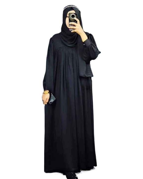 Dubai cherry fabric Anzar borka for women//without hijab only borka