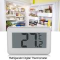 LCD Digital Thermometer Precision Fridge Freezer With Adjustable Stand Magnet Screen Waterproof Refrigerator Thermometer Tool. 