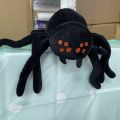 Horror Toys Realistic Spider Plush Toy Soft Plushie Stuffed Animal Scary Spider Doll Halloween Room Decor Kids Birthday.