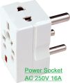 Power Socket AC 250V 16A 2 Pin Power Plug To 3 Way 5 Point Socket Converter With LED Indicator Electrical Multi Socket Plug Adapter Travel Adapter - multi plug. 