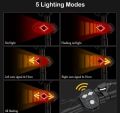 Remote Control Cycle Indicator Signal, Rear Red Light LED Rechargeable USB Bicycle Tail Light, Wireless Remote Control Red Light With Sound.