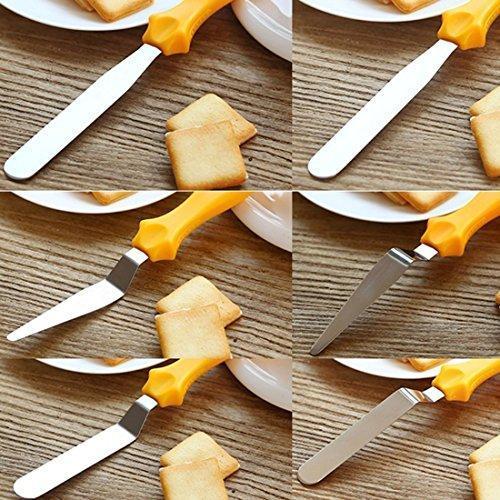 3 PCS Stainless Steel Butter Cake Cream Knife Spatula Baking Tool