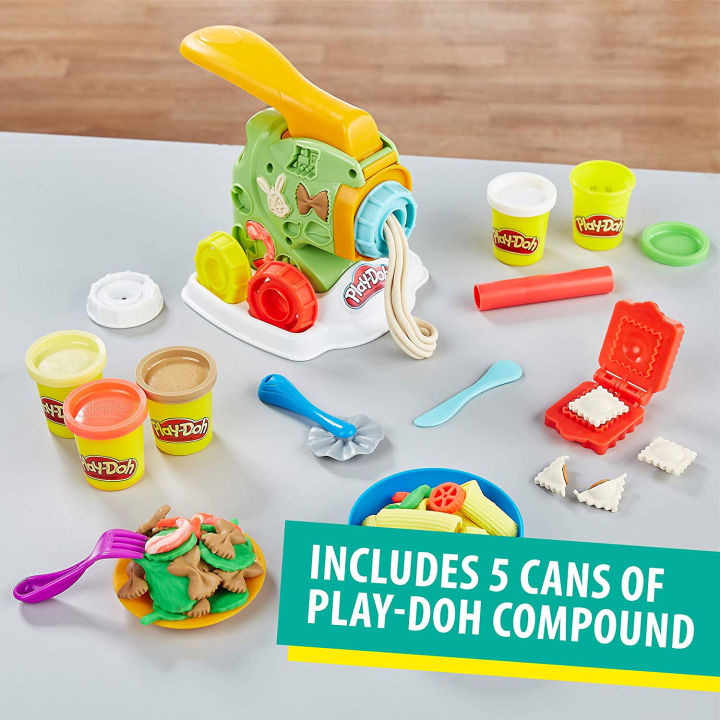 Play-Doh%20Kitchen%20Creations%20Clay%20Dough%20Noodles%20Maker%20Play%20Food%20Set%20for%20Kids%20with%205%20Non-Toxic%20Colors%20-%20Image%204