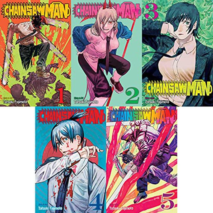Chainsaw Man Manga Set 1-5 Paperback  January 1, 2021