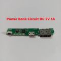 SINGLE USB Power Bank Circuit With LED Indicator Input DC 5V 1A Micro USB Socket Output DC 5V 1A BMS Protection Lithium Battery 3.7V 14500 18650 Battery Mobile Phone Charging Module. 