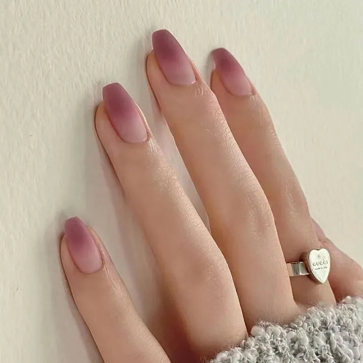 24pcs%20Nude%20Pink%20False%20Nails%20Love%20Design%20Detachable%20Nails%20French%20Lines%20Stiletto%20Point%20Nail%20Tips%20Press%20On%20Nail%20Art%20Stickers%20-%20Image%207