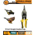 Metal Sheet Cutter Aviation Snips Straight (250mm, 10"). 