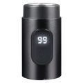 Electric USB charging multifunctional men's mini water washing portable shaver digital display model. 