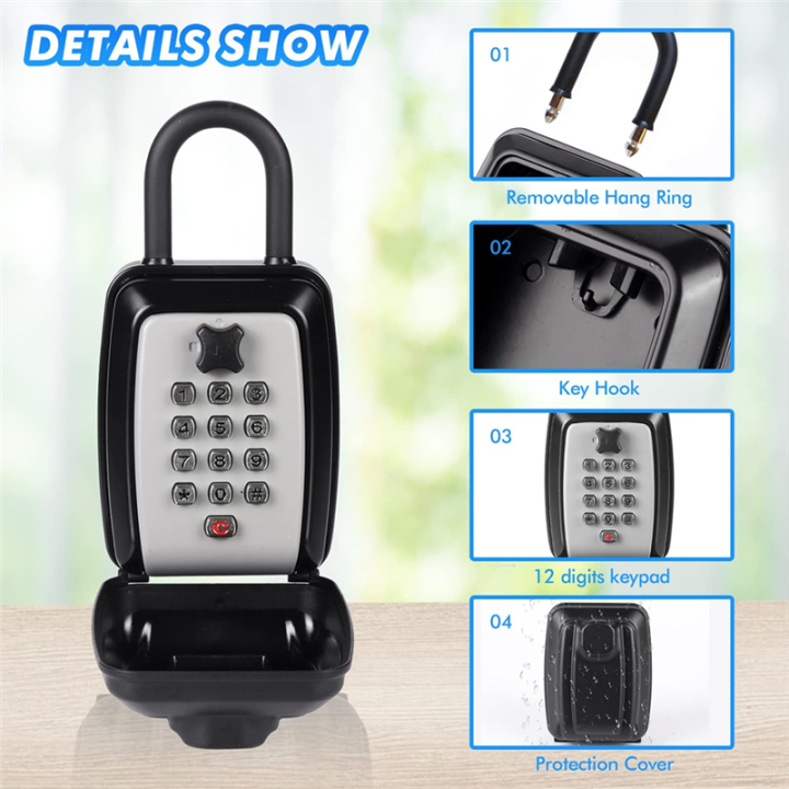 Key%20Safe%20-Spacious%20Resettable%2012-Digit%20Combination%20Keypad%20Lock%20Box,%20-%20Image%203