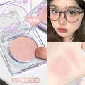 xixi tea tea peach heart monochrome blush blush, blush, purple violet student low saturation matte natural brightening. 